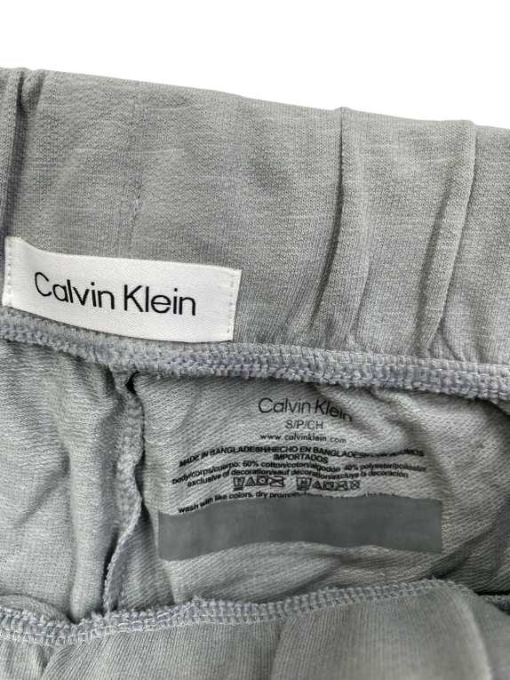 Calvin Klein Φόρμα Παντελόνι Casual Logo Tape Γκρι Ανδρικό S