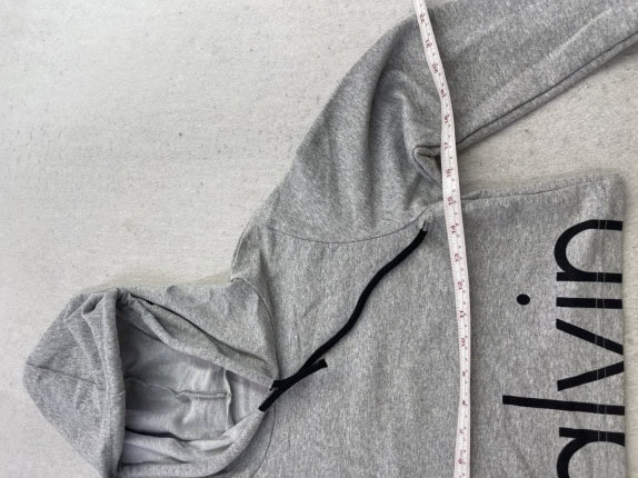 CALVIN KLEIN HOODIE STREETWEAR ΓΚΡΙ ΓΥΝΑΙΚΕΙΟ PRE OWNED XS