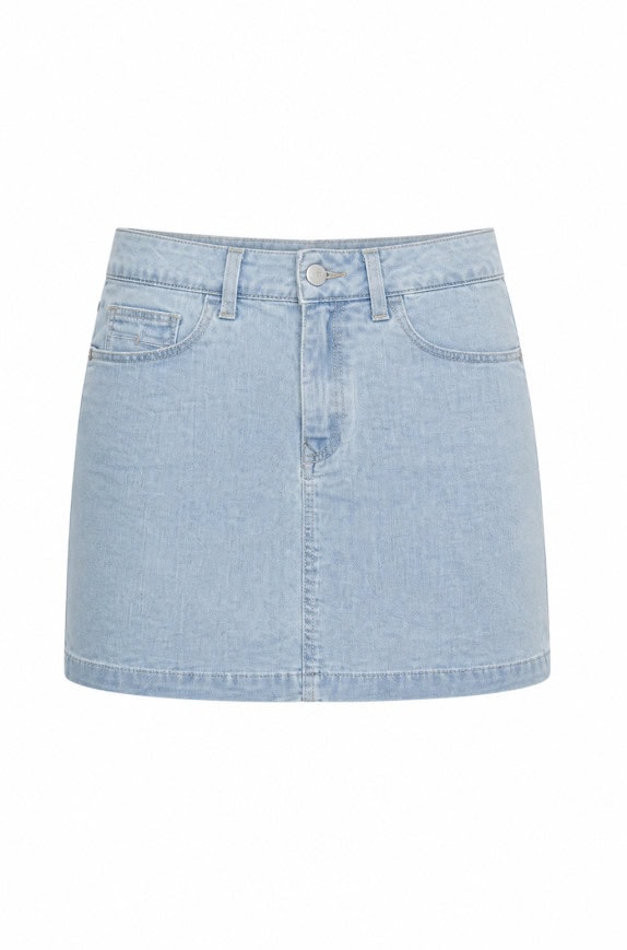 CALVIN KLEIN JEANS DENIM MINI SKIRT WASHED BLUE ΓΥΝΑΙΚΕΙΟ PRE OWNED XS