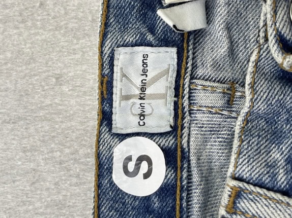 CALVIN KLEIN JEANS DENIM SHORTS WASHED BLUE ΑΝΤΡΙΚΟ PRE OWNED S