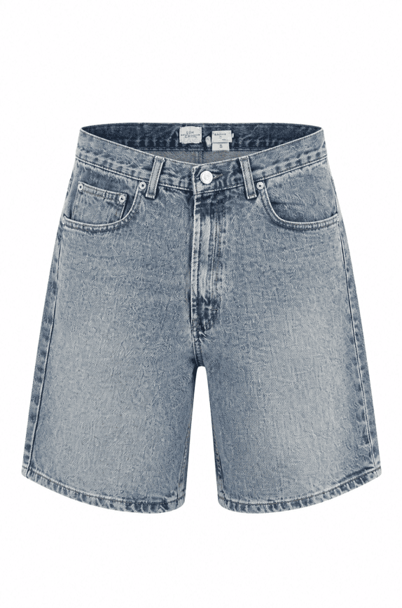CALVIN KLEIN JEANS DENIM SHORTS WASHED BLUE UOMO PRE OWNED S