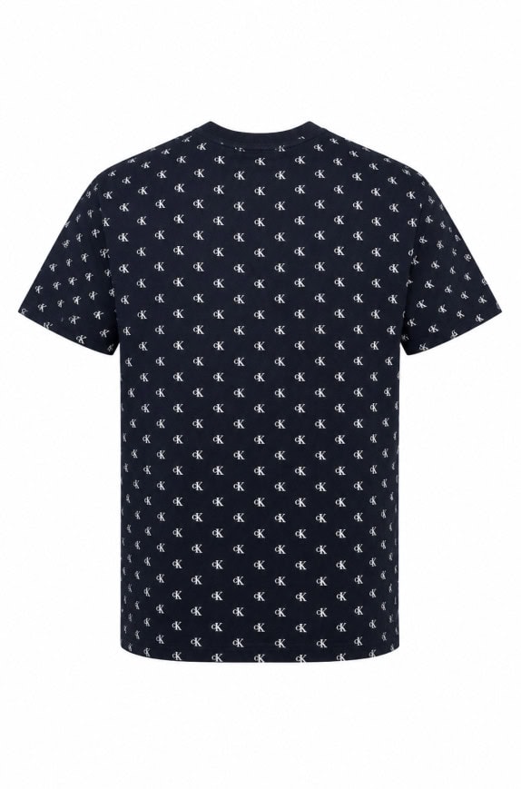 CALVIN KLEIN JEANS T SHIRT GRAPHIC MINIMAL BLU NAVY UOMO PRE OWNED M