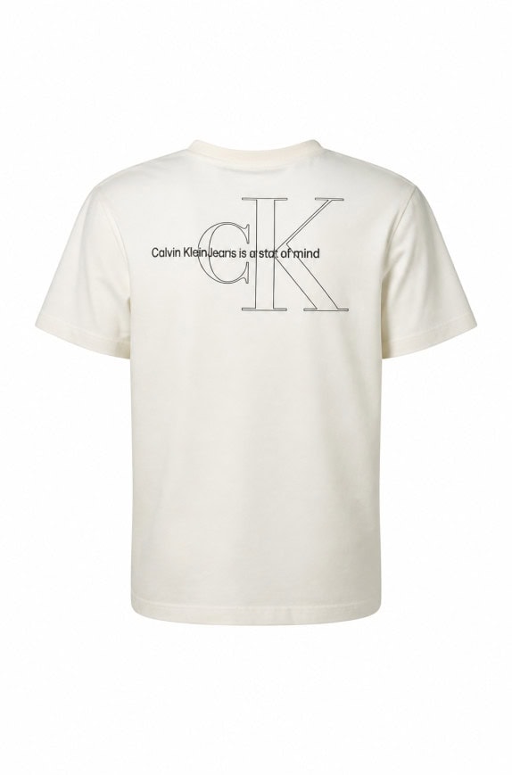 CALVIN KLEIN JEANS GRAPHIC TEE OFF WHITE ΑΝΤΡΙΚΟ PRE OWNED L