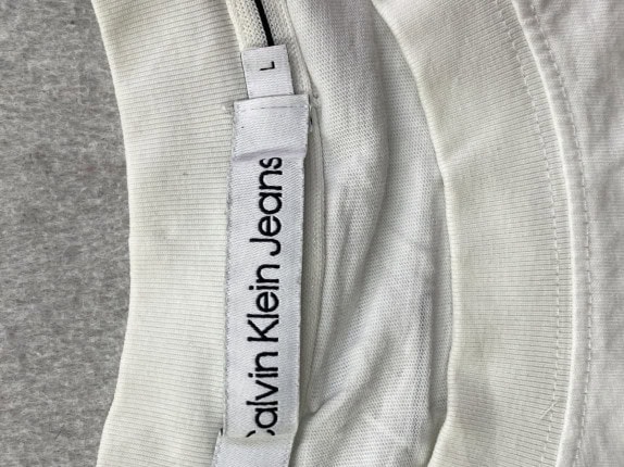 CALVIN KLEIN JEANS GRAPHIC TEE OFF WHITE ΑΝΤΡΙΚΟ PRE OWNED L