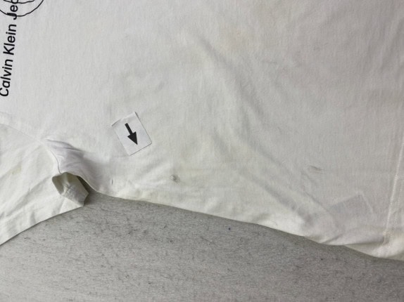 CALVIN KLEIN JEANS GRAPHIC TEE OFF WHITE ΑΝΤΡΙΚΟ PRE OWNED L