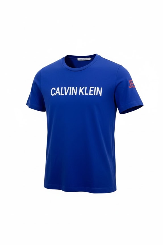 CALVIN KLEIN JEANS Μπλουζάκι Casual Λογότυπο Μπλε Ανδρικό M