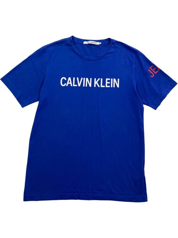 CALVIN KLEIN JEANS Μπλουζάκι Casual Λογότυπο Μπλε Ανδρικό M