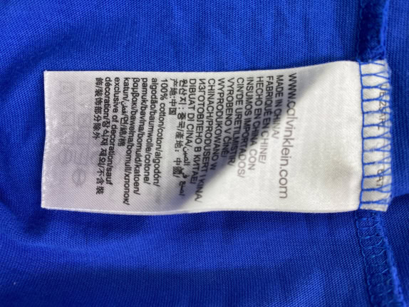 CALVIN KLEIN JEANS Μπλουζάκι Casual Λογότυπο Μπλε Ανδρικό M