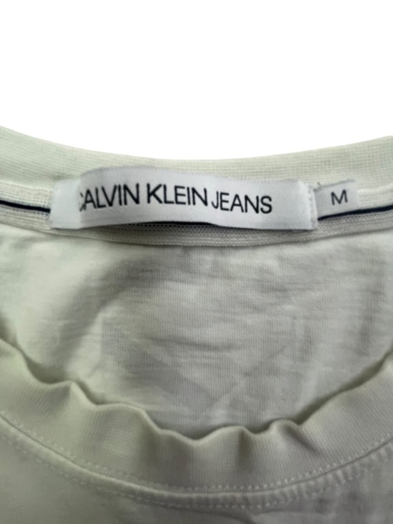 CALVIN KLEIN JEANS ΜΠΛΟΥΖΑΚΙ VERTICAL LOGO ΛΕΥΚΟ ΑΝΔΡΙΚΟ M