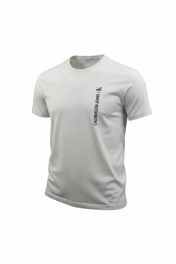 CALVIN KLEIN JEANS ΜΠΛΟΥΖΑΚΙ VERTICAL LOGO ΛΕΥΚΟ ΑΝΔΡΙΚΟ M
