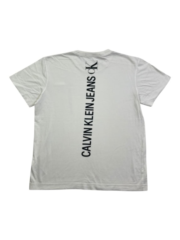 CALVIN KLEIN JEANS ΜΠΛΟΥΖΑΚΙ VERTICAL LOGO ΛΕΥΚΟ ΑΝΔΡΙΚΟ M