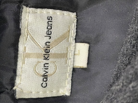 90s CALVIN KLEIN JEANS ΠΑΛΤΟ MINIMAL ΜΑΥΡΟ ΑΝΤΡΙΚΟ PRE OWNED L
