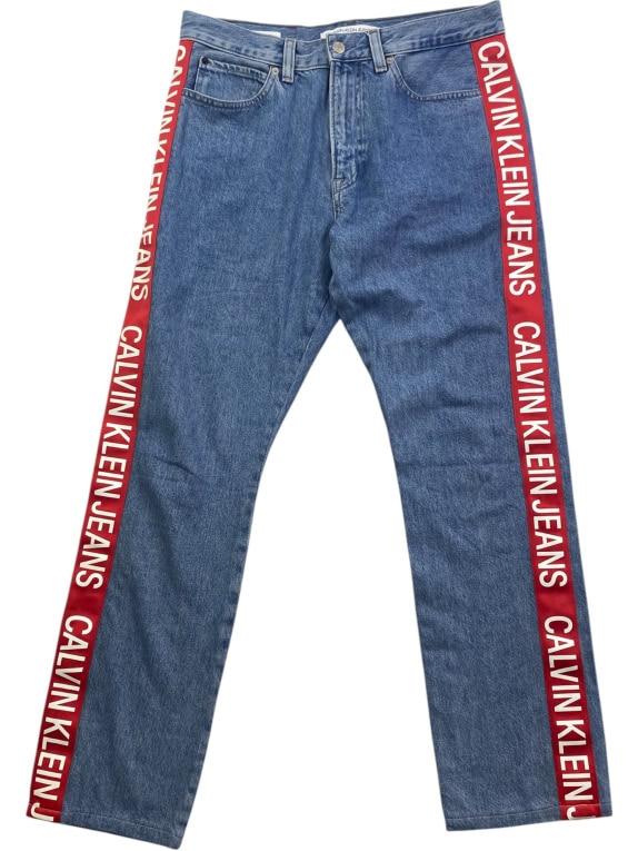 Calvin Klein Jeans Παντελόνι Jean Vintage Logo Tape Μπλε Γυναικείο M