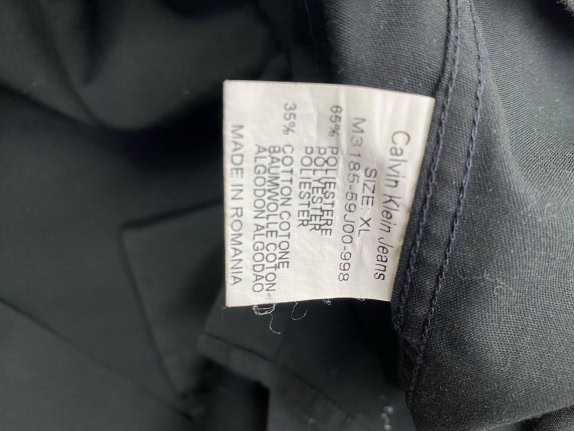 Calvin Klein Jeans Πουκάμισο Casual Classic Logo Μαύρο Ανδρικό XL