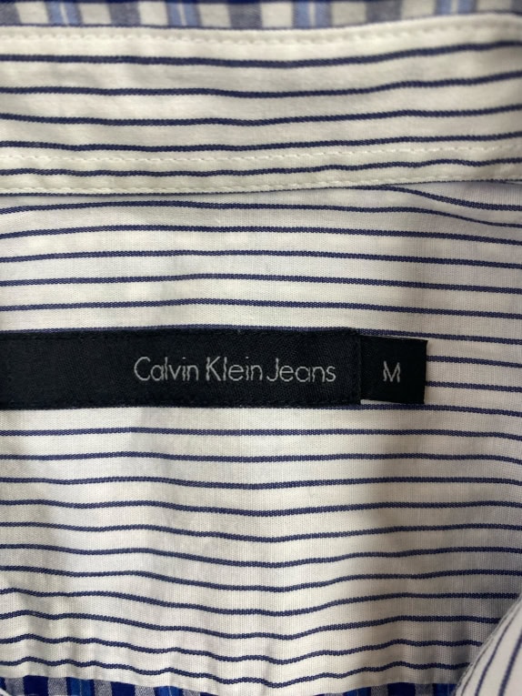 CALVIN KLEIN JEANS ΠΟΥΚΑΜΙΣΟ ΚΑΡΟ ΚΟΝΤΟΜΑΝΙΚΟ ΜΠΛΕ ΑΝΔΡΙΚΟ M