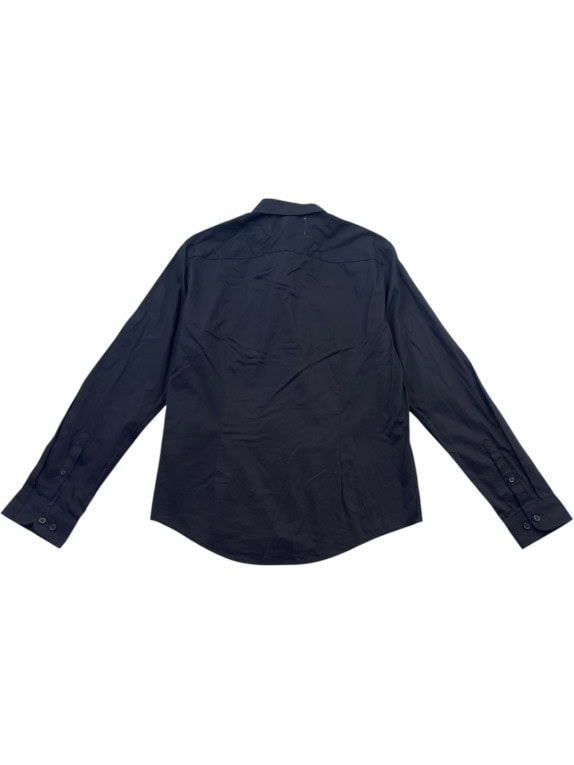CALVIN KLEIN JEANS CAMICIA MINIMAL NERA UOMO PRE OWNED S