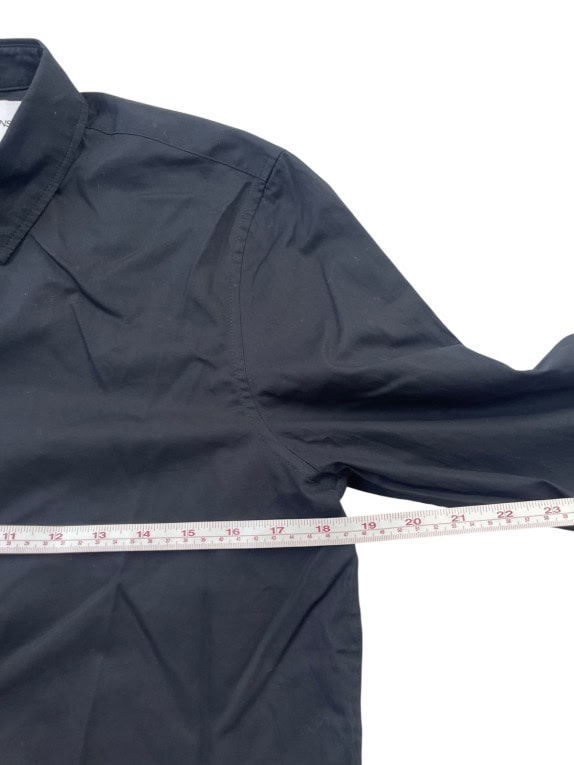 CALVIN KLEIN JEANS CAMICIA MINIMAL NERA UOMO PRE OWNED S