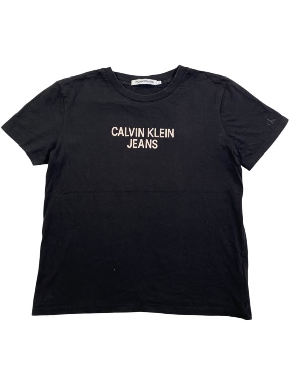 CALVIN KLEIN JEANS T-SHIRT CASUAL LOGO ΜΑΥΡΟ ΓΥΝΑΙΚΕΙΟ S