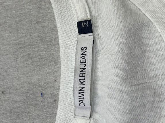 CALVIN KLEIN JEANS TSHIRT MINIMAL BIANCO UOMO PRE OWNED M