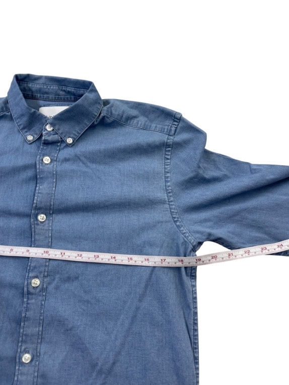 CALVIN KLEIN JEANS ΤΖΙΝ ΠΟΥΚΑΜΙΣΟ WASHED ΜΠΛΕ ΑΝΤΡΙΚΟ PRE OWNED M