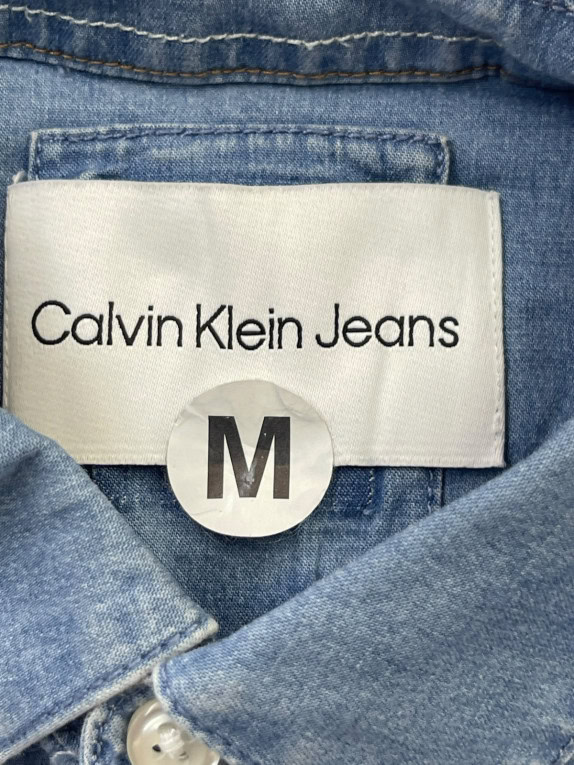 CALVIN KLEIN JEANS ΤΖΙΝ ΠΟΥΚΑΜΙΣΟ WASHED ΜΠΛΕ ΑΝΤΡΙΚΟ PRE OWNED M
