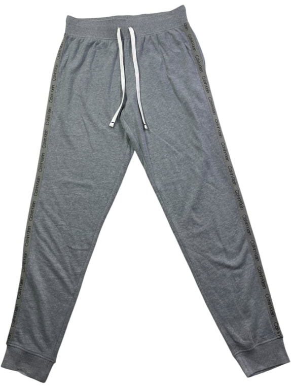 CALVIN KLEIN JOGGER PANTS MINIMAL GRIGIO UNISEX PRE OWNED XS/S