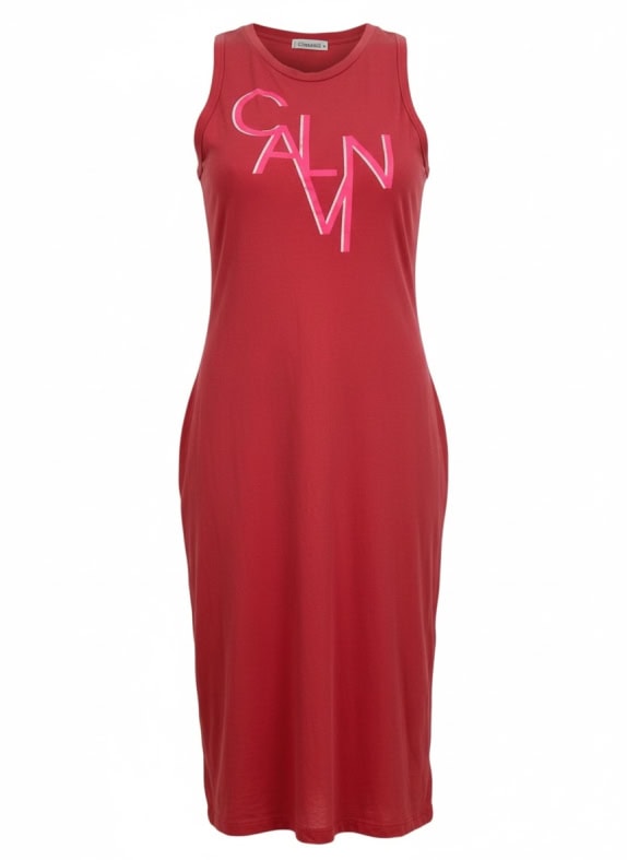 Calvin Klein Red Sleeveless Dress Women’s M