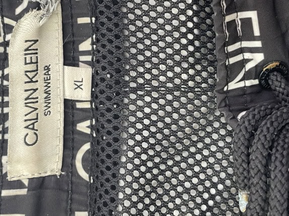 CALVIN KLEIN ΜΑΓΙΟ ΜΠΑΝΙΟ ΣΟΡΤΣ ΜΕ LOGO PRINT ΜΑΥΡΟ ΑΝΤΡΙΚΟ PRE OWNED XL