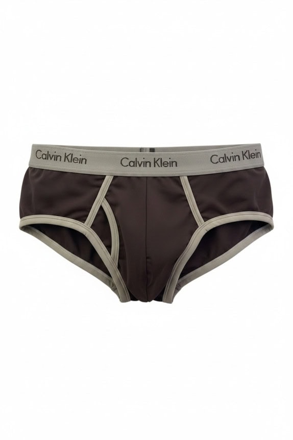 CALVIN KLEIN SLIP MINIMAL BROWN MEN PRE OWNED M