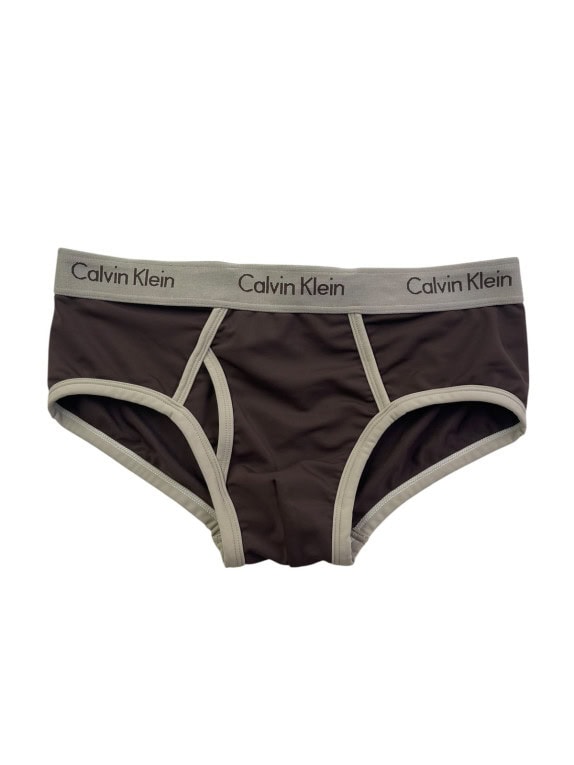 CALVIN KLEIN SLIP MINIMAL BROWN MEN PRE OWNED M
