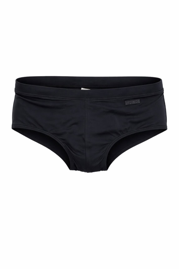 CALVIN KLEIN SWIM BRIEF MINIMAL BLACK MEN PRE OWNED L