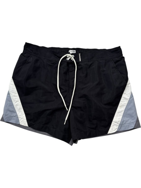 CALVIN KLEIN SWIM SHORTS SPORTSWEAR BLACK MENS PRE OWNED L
