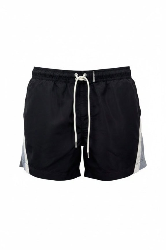 CALVIN KLEIN SHORTS MARE SPORTSWEAR NERO UOMO PRE OWNED L
