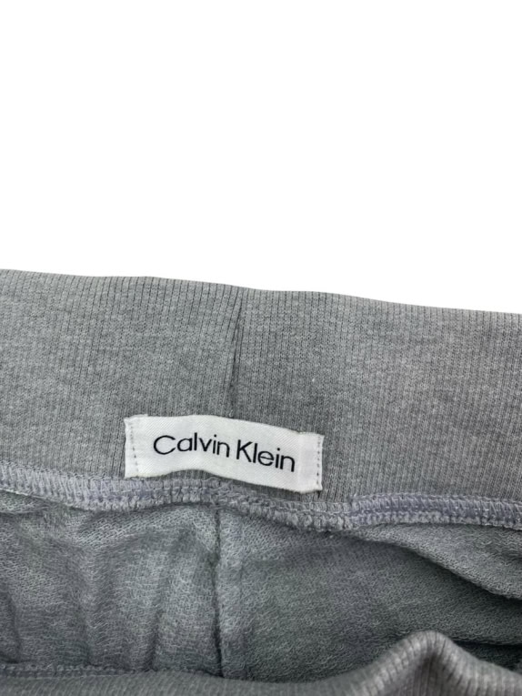 CALVIN KLEIN pantaloni tuta logo grigi da donna XS