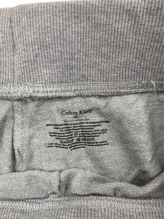 CALVIN KLEIN Pantaloni da tuta jogger con logo grande grigio da uomo XL