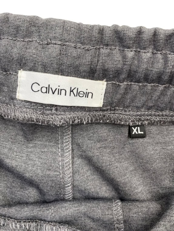 CALVIN KLEIN Pantaloni da tuta joggers minimal grigi da uomo XL