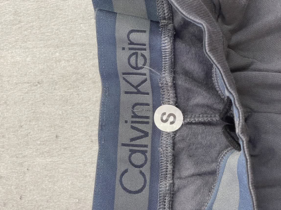 CALVIN KLEIN PANTALONI TUTA MINIMAL GRIGIO UOMO PRE OWNED S