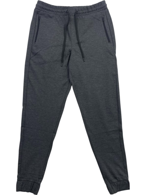 CALVIN KLEIN Παντελόνι Φόρμας Slim Fit Zip Pockets Σκούρο Γκρι Ανδρικό M
