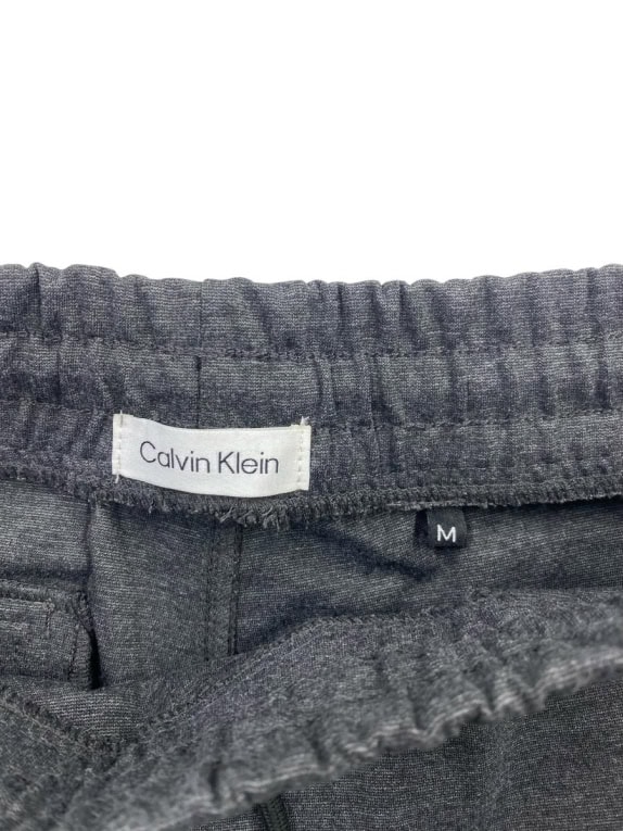 CALVIN KLEIN Παντελόνι Φόρμας Slim Fit Zip Pockets Σκούρο Γκρι Ανδρικό M