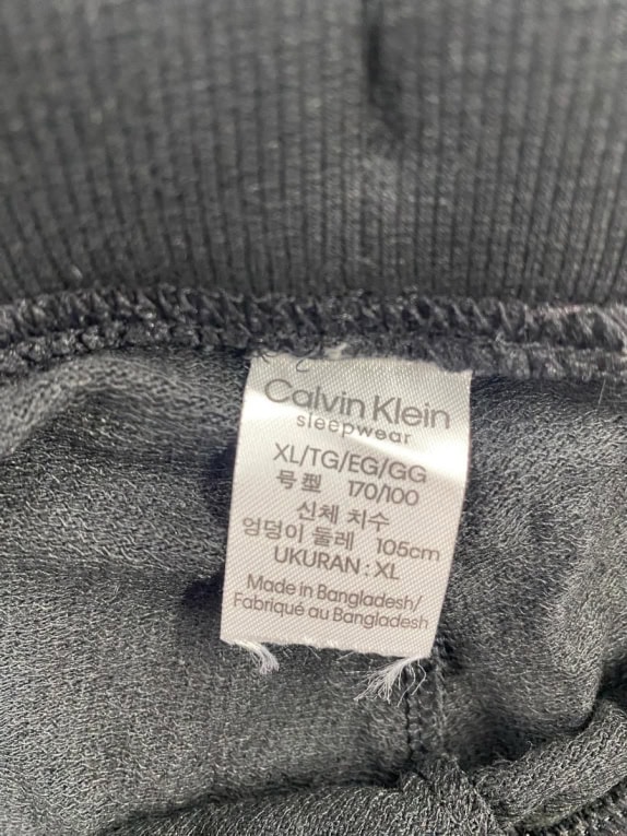 CALVIN KLEIN Sleepwear Joggers Logo Black Men's XL