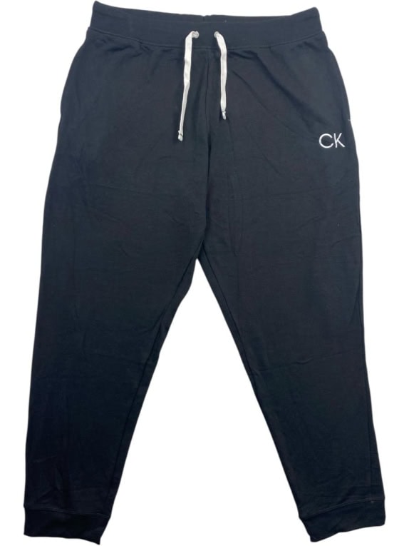CALVIN KLEIN Παντελόνι Jogger Sleepwear Λογότυπο Μαύρο Ανδρικό XL
