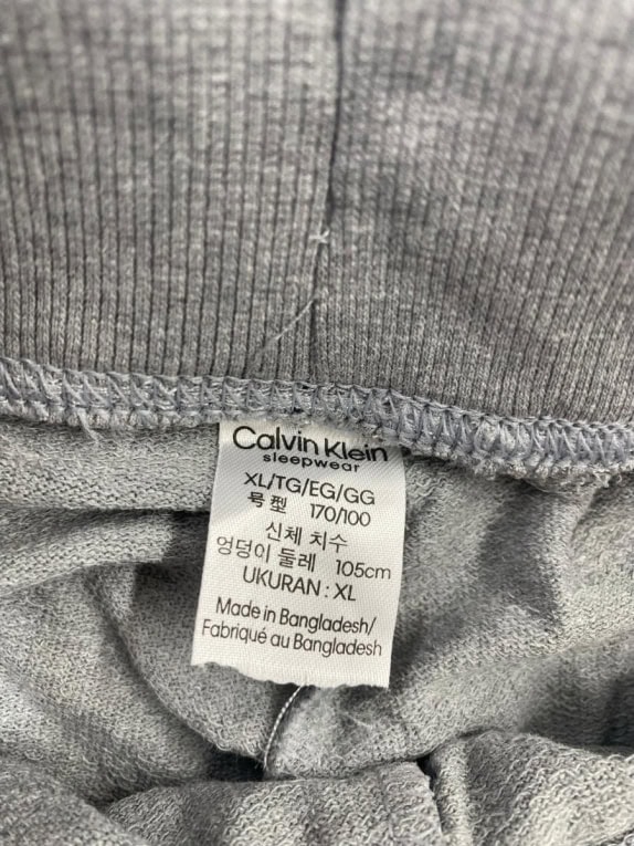 CALVIN KLEIN Sleepwear/Loungewear Pants Logo Grey Men's XL