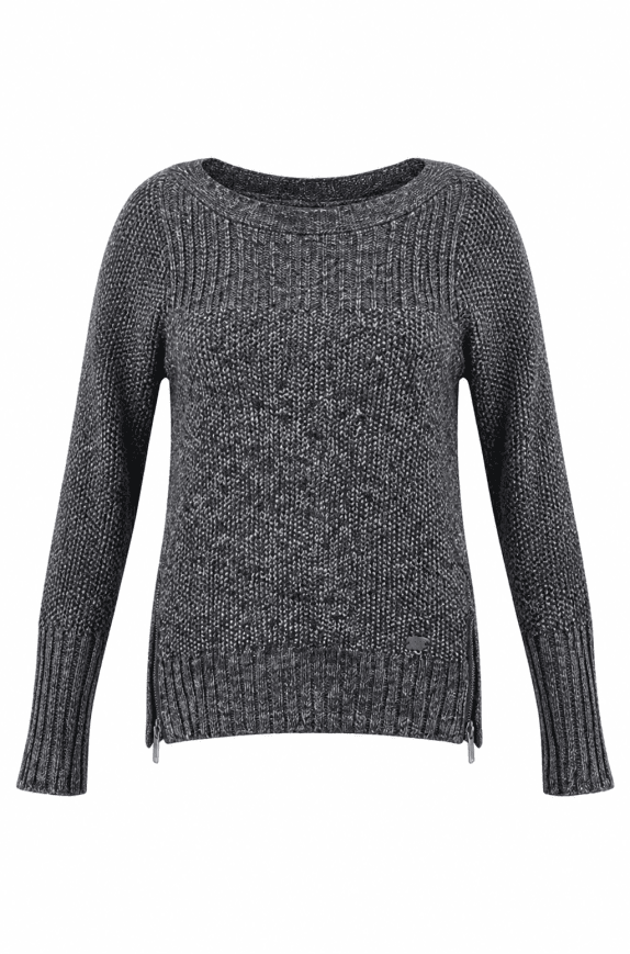 CALVIN KLEIN 90s KNIT SWEATER MINIMAL GREY WOMEN PRE OWNED S