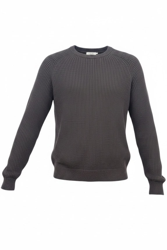 CALVIN KLEIN ΠΛΕΚΤΟ ΠΟΥΛΟΒΕΡ ΜΙΝΙΜΑΛ ΑΝΘΡΑΚΙ ΑΝΤΡΙΚΟ PRE OWNED L