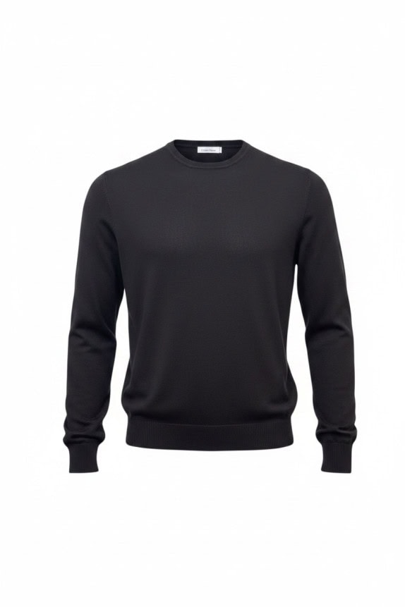 CALVIN KLEIN ΠΛΕΚΤΟ ΠΟΥΛΟΒΕΡ MINIMAL ΜΑΥΡΟ ΑΝΤΡΙΚΟ PRE OWNED XL