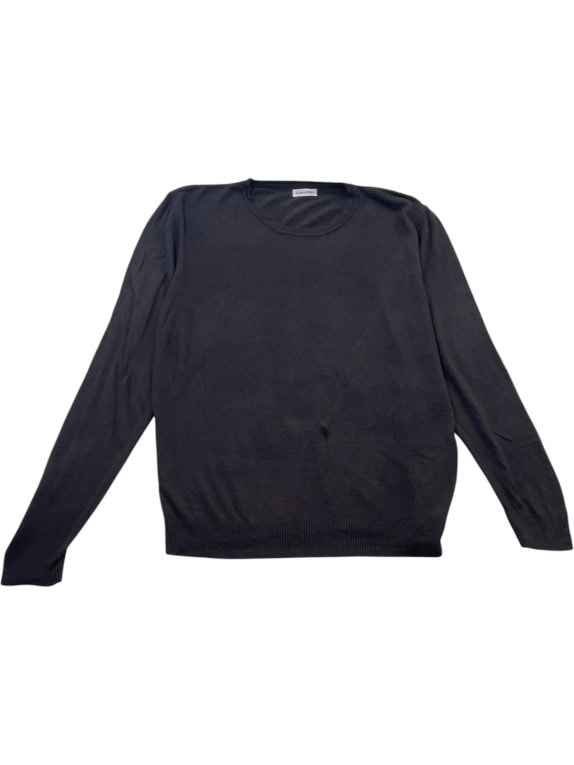 CALVIN KLEIN MAGLIONE GIROCOLLO MINIMAL NERO UOMO PRE OWNED XL