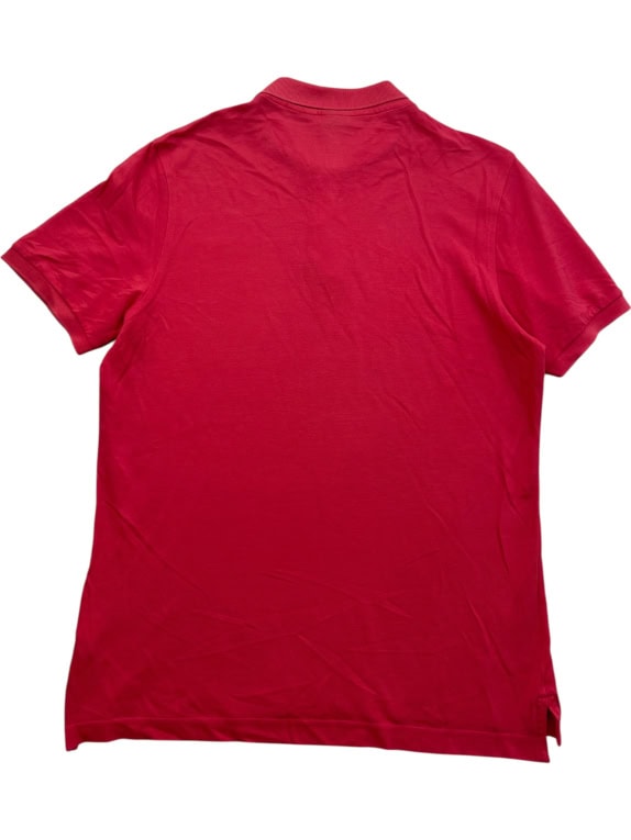 Calvin Klein Polo T-Shirt Κόκκινο Minimal Logo UNISEX M