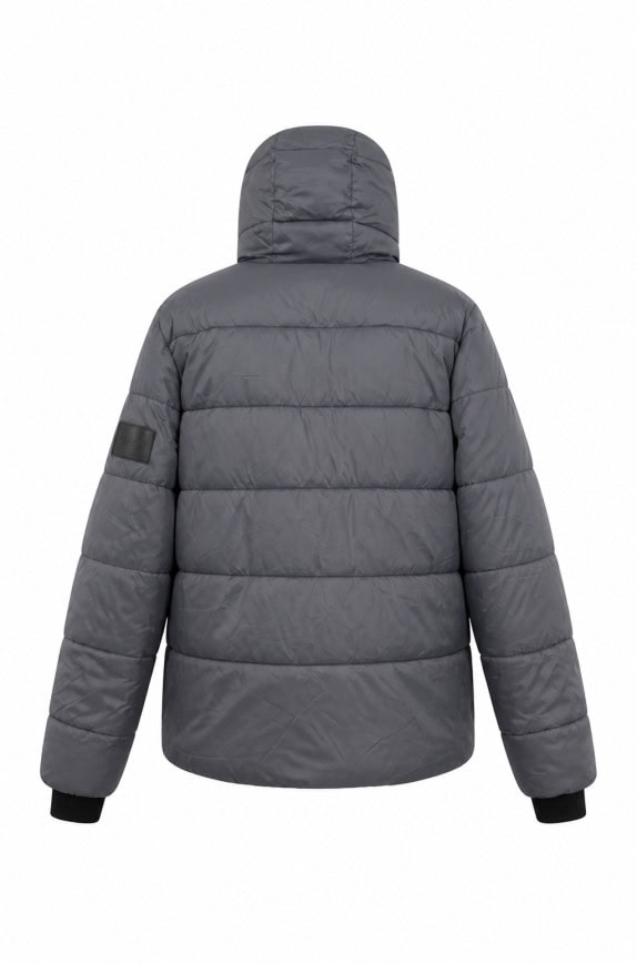 CALVIN KLEIN PUFFER JACKET MINIMAL ΓΚΡΙ ΑΝΤΡΙΚΟ PRE OWNED L