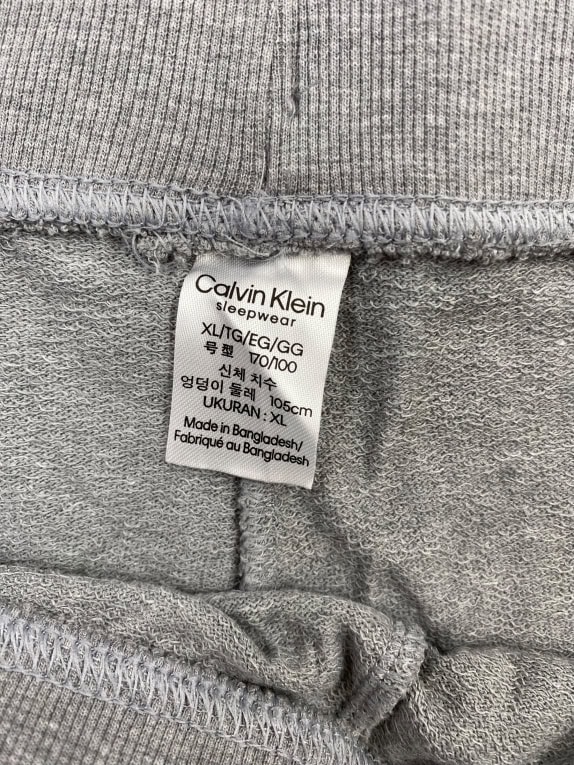 Calvin Klein Sleepwear Ανδρική Φόρμα Παντελόνι Γκρι XL