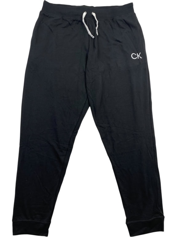 CALVIN KLEIN Sleepwear Φόρμα Παντελόνι Minimal Logo Μαύρη Ανδρική XL